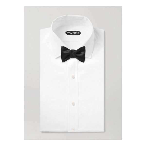 브루넬로쿠치넬리 셀프 타이 듀체스 코튼 실크 블렌드 새틴 보타이 1647597345022404