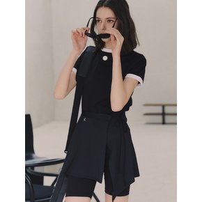 냉감 커버업 랩 스커트_BLACK