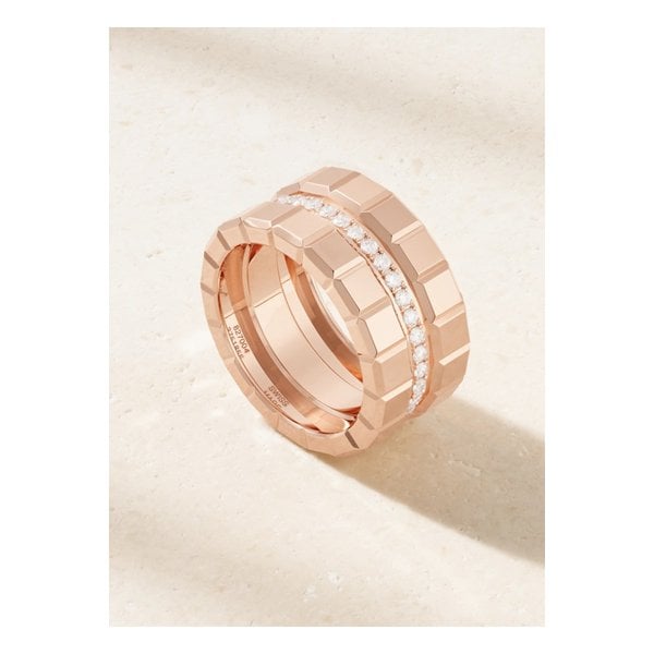 아이스 큐브 18k 로즈 골드 다이아몬드 링 1647597326974067