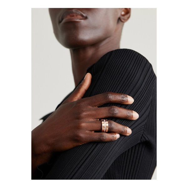 아이스 큐브 18k 로즈 골드 다이아몬드 링 1647597326974067