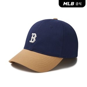 MLB [코리아공식]스포티브 바시티 배색 언스트럭쳐 볼캡 BOS (Navy)