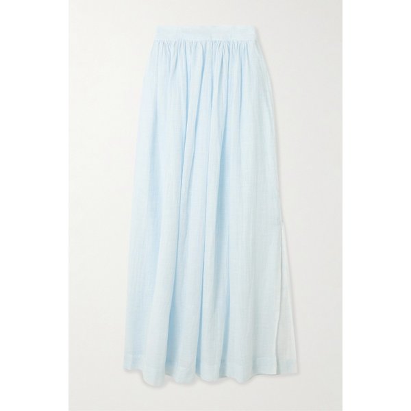 렘렘 프레이 코튼 미디 스커트 46376663162978089