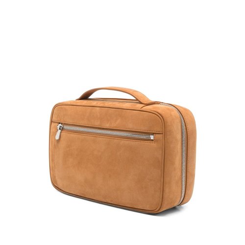[해외배송] 브루넬로 쿠치넬리 스웨이드 레더 BEAUTYCASE MWSKBU441C9734 B0712503426