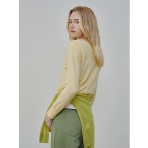 금속 로고 장식 플레인 가디건 OK6XD364