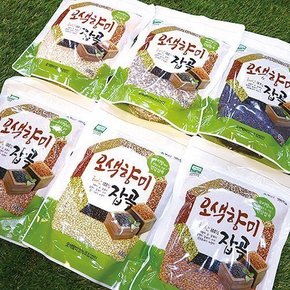 [오색향미] 해남 잡곡5종 오색미+찰흑미+찰현미+일반현미+수수 (각1kg)