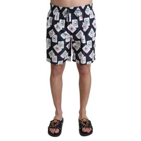 5347807 Dolce  Gabbana multi Card Deck Printed Swim Mens Trunks