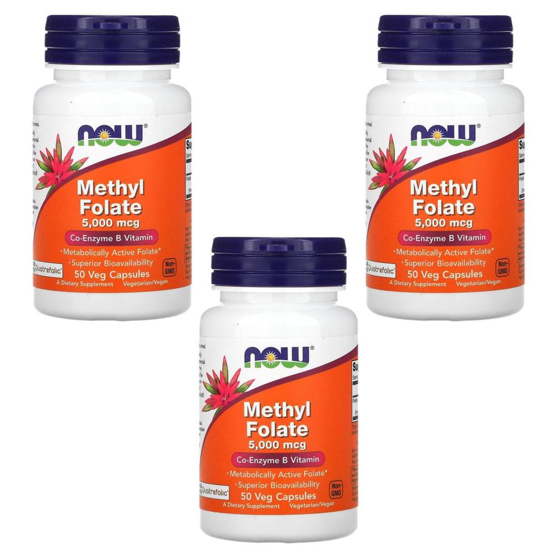 해외직구] 나우푸드 활성엽산 5000Mcg 50베지캡슐 3팩 Now Foods Methyl Folate 5000 Mcg 50 Veg  Capsules, 믿고 사는 즐거움 Ssg.Com