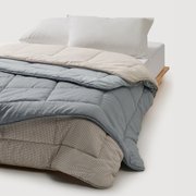 체크피치스킨차렵이불 SS 라이트그레이