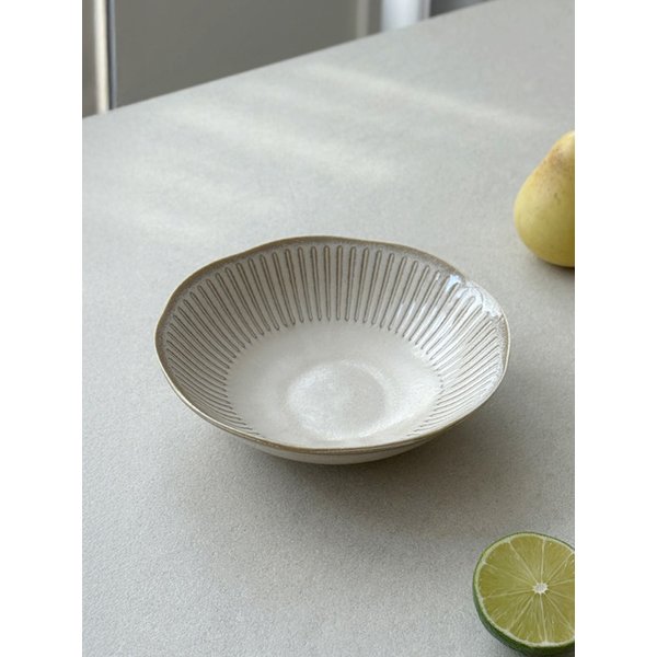 린넨베이지 플라워찬기 대 MADE IN JAPAN