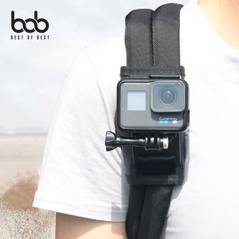 BOB 고프로 호환 액션캠 벨크로 백팩 홀더 마운트 거치대 GoPro Hero 4 5 6 7 오즈모액션 샤오미 소니 SJ