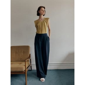 Pleated Wide-Leg Trousers (JUSS210-50)