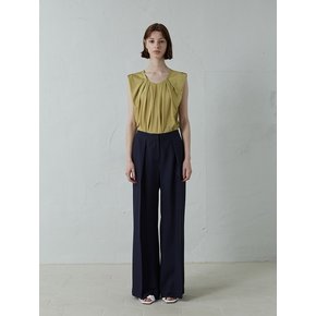 Pleated Wide-Leg Trousers (JUSS210-50)