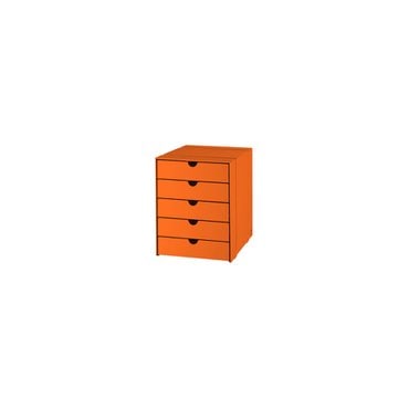 USM [USM 공식수입원 재고보유] USM Inos Box Set C4 With 5 Closed Trays (Orange)