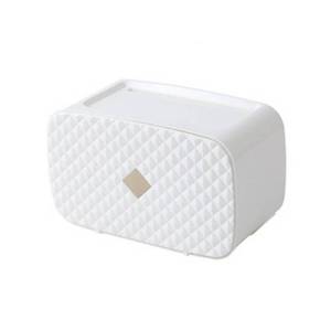 라온지니 부착식 비닐봉투+휴지 디스펜서 화이트 욕실접착식선반 욕실스마트폰거치대 비닐봉지보관함