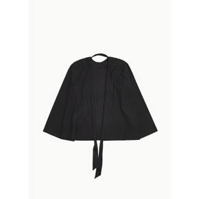 씨올 26SS Back Gather Top, Black
