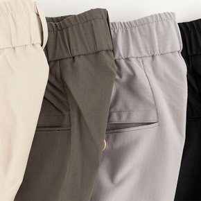 남성 여름 쿨링 세련된 신사 뒷통밴딩 스판 면바지 검정회색카키아이보리/30-40 빅사이즈/노턱/골프바지