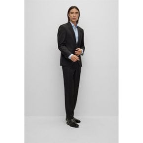 [BOSS ONE] 슬림핏 버진 울 서지 팬츠 블랙