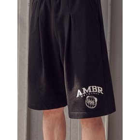 SPORTY AMBR Training Banding Sweat Short Pants ASP603 (Black)