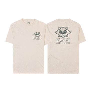 스포티앤리치 라켓 클럽 코튼 티셔츠 TS885CR