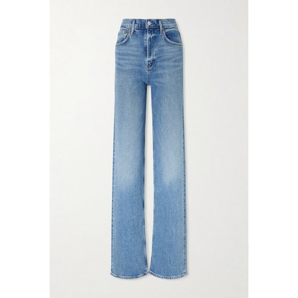 렌 하이웨이스트 스트레이트 진 라이트 데님 46376663163046406