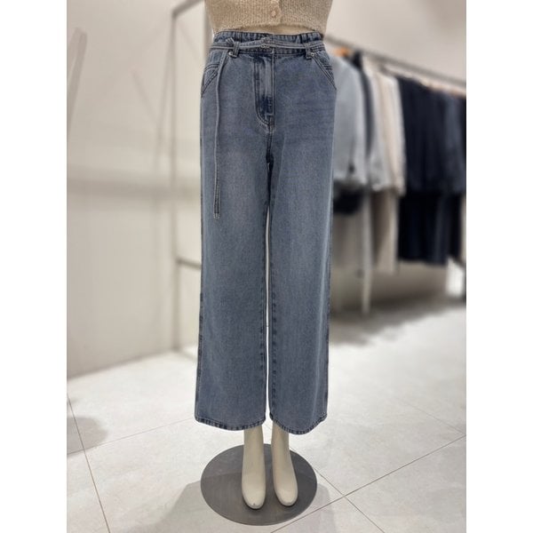 [부산점] 뒷밴딩 끈벨트 데님 팬츠 (NJJ6SL214)