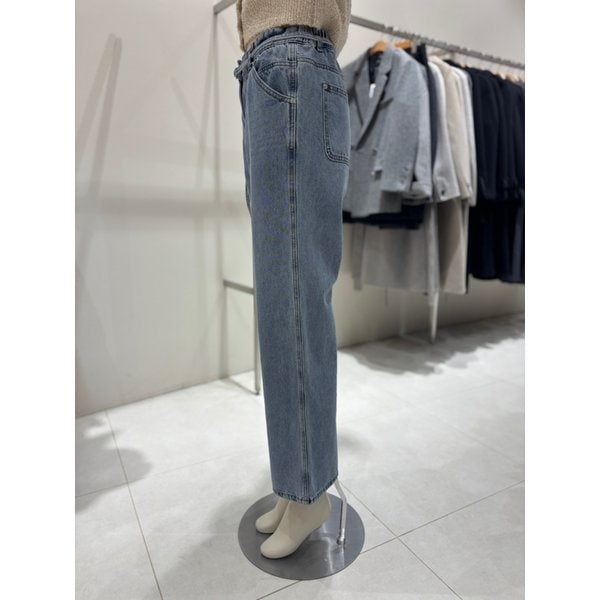 [부산점] 뒷밴딩 끈벨트 데님 팬츠 (NJJ6SL214)
