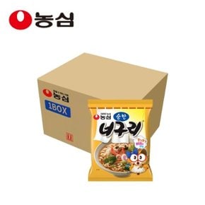 농심 너구리 순한맛 120g x 40개 / 1박스 봉지라면