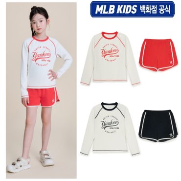 MLB키즈 (백화점공식) 25SS 바시티 래쉬가드 세트 7ASWV2353(2color)