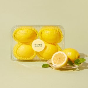미식생활 [미국산] 항공직송 알이 큰 레몬 (4입, 500g)