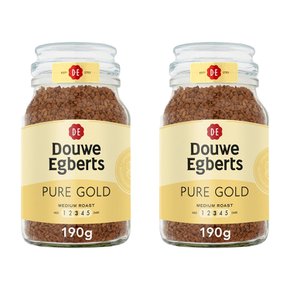 Douwe Egberts 도위에그버츠 퓨어 골드 인스턴트 커피 190g 2개