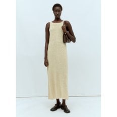 [해외배송] 더로우 스쿱넥 플리츠 미디 원피스 7843 Y708 OWH