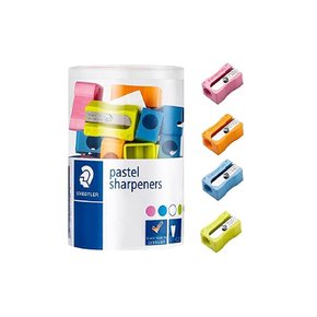 스테드라- STAEDTLER 연필깎이 24 개 세트 파스텔 샤프나- Pastel sharpeners