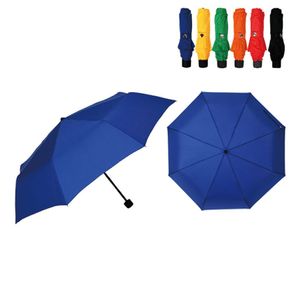 3단 수동 휴대용 폰지 컬러 칼라 패션 미니 우산