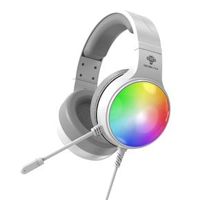 지데빌 GDEVIL G535 AURORA 가상 7.1채널 RGB 게이밍 헤드셋 (화이트)