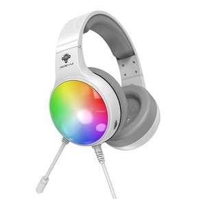 지데빌 GDEVIL G535 AURORA 가상 7.1채널 RGB 게이밍 헤드셋 (화이트)