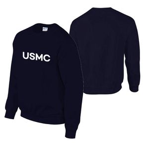 네이비 스포츠 기모 맨투맨 USMC