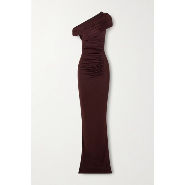 오프숄더 드레이프 니트 맥시 원피스 46376663162953061