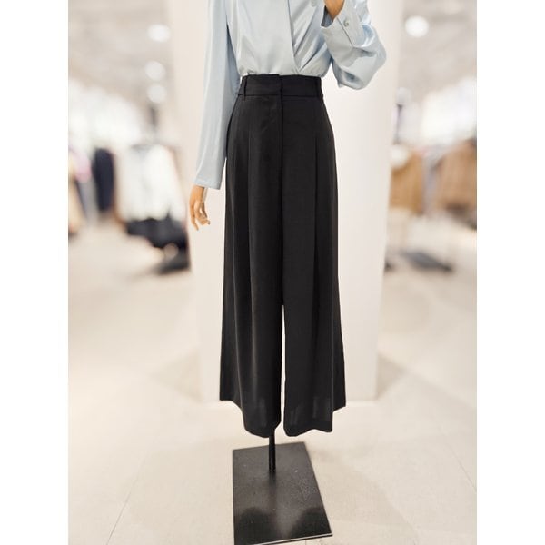 [파주점] [더아이잗컬렉션]클래식 하이웨스트 모던 핀턱 와이드 팬츠 CR4A0SL111