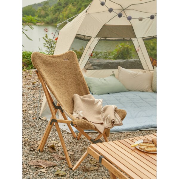 조이리피 접이식 양털 캠핑의자 릴렉스체어 2colors 2size