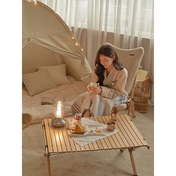 조이리피 접이식 양털 캠핑의자 릴렉스체어 2colors 2size