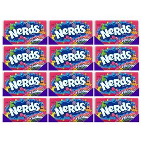 12개세트 네슬레 레인보우 너드 크런치 캔디 Nerds Rainbow Candy 141.7g