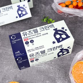 크린랩 유즈웰 크린백 중(25*35) 300매