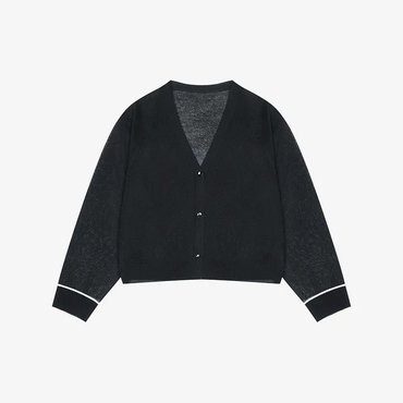 SI 루즈핏 배색 바인딩 가디건 (SSKCCCE29990) (SSKCC29990)