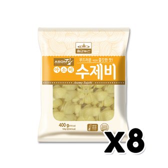  칠갑농산 쫄깃수제비 사리 간편조리 400g x 8개