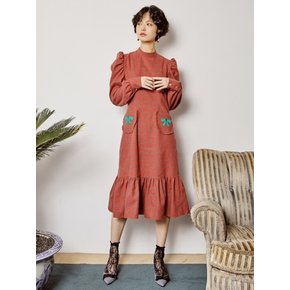 RIBBON POINT DRESS _ RED