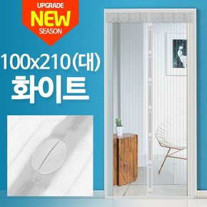 자석모기장 100 x 210 화이트/현관문 방문 방충망