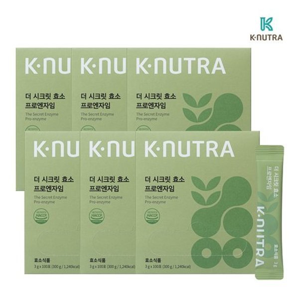 케이뉴트라 더 시크릿 효소 프로엔자임 곡물 발효효소 3g x 100포 6...