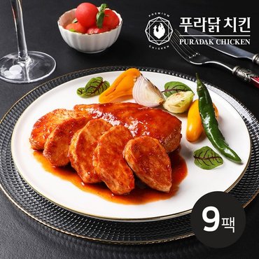  [푸라닭] 소스 통 닭가슴살 매콤악마 100g 9팩