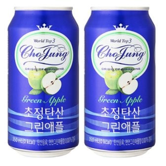  일화 초정탄산수 그린애플 350ml x 24캔 1박스