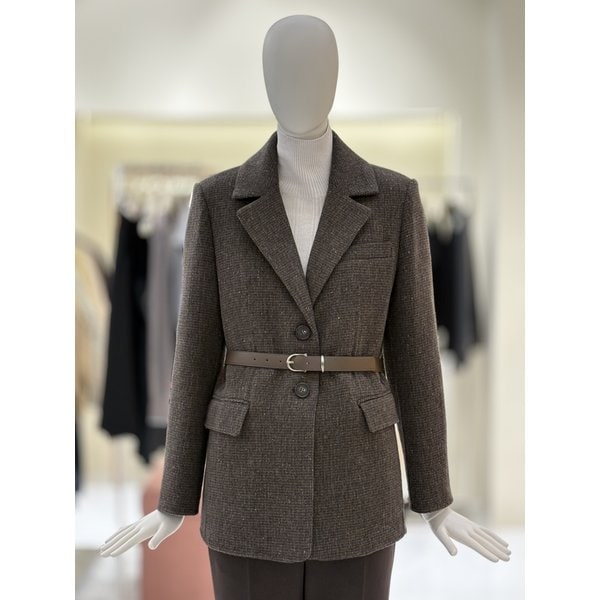 [부산점] [씨씨콜렉트] 벨티드 핸드메이드 울 자켓 (E254MSG148)